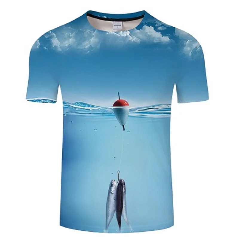 new men leisure 3d printing t shirt, funny fish printed men and women tshirt Hip hop T-shirt Harajuku Asian size s-6xl