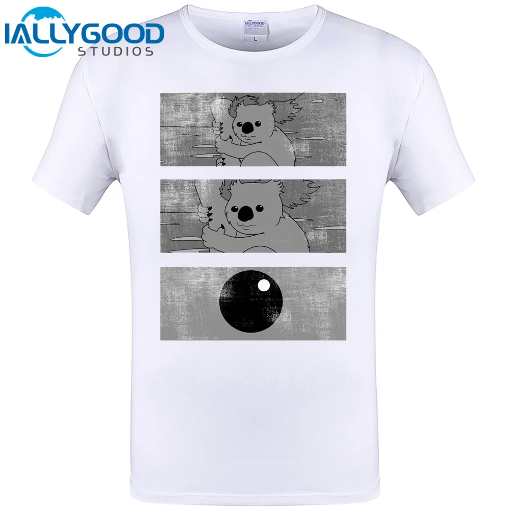 Cute Cool Koala Design Mens T Shirt Summer Short Sleeve Hipster T Shirt Funny Brand Clothing