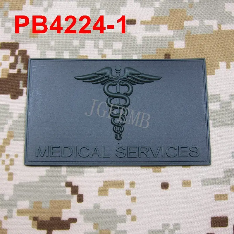 Медицинский техник фельдшер тактический боевой дух военный Красный Крест 3D ПВХ - Цвет: pb4224 Green