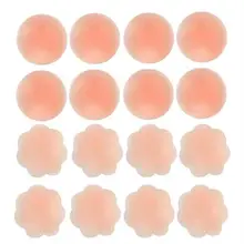 Новое поступление 16 шт. многоразовый самоклеющийся силиконовый нагрудный бра для скрытия сосков декоративные накладки-Стикеры силиконовые бра для скрытия сосков