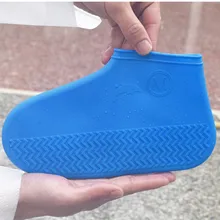 Многоразовые непромокаемые ботинки зимние бахилы водонепроницаемая обувь галоши S/M/L силиконовые водонепроницаемые бахилы дождевые новые 5,28