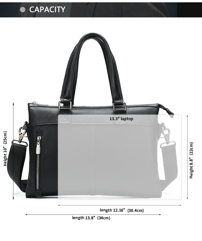 Высококачественный мужской портфель, винтажные сумки на плечо из воловьей кожи, сумка через плечо, деловая сумка для ноутбука, мужские