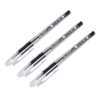 

2 PCS of 3Pcs School Stationery 0.5mm Tip Black Eraser Ink Erasable Gel Pen