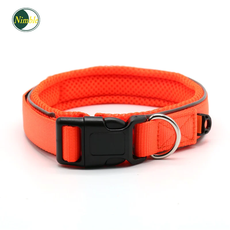 NIMBLE Dog Collars Nylon Adjustable Collar Walking Running For Small