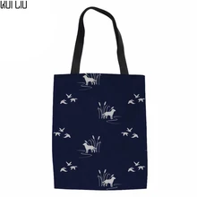 Женская сверхмощная сумка парусиновые сумки для покупок Женская Большая складная сумка для хранения для женщин темно-синяя Shoudle сумка Eco Recycle