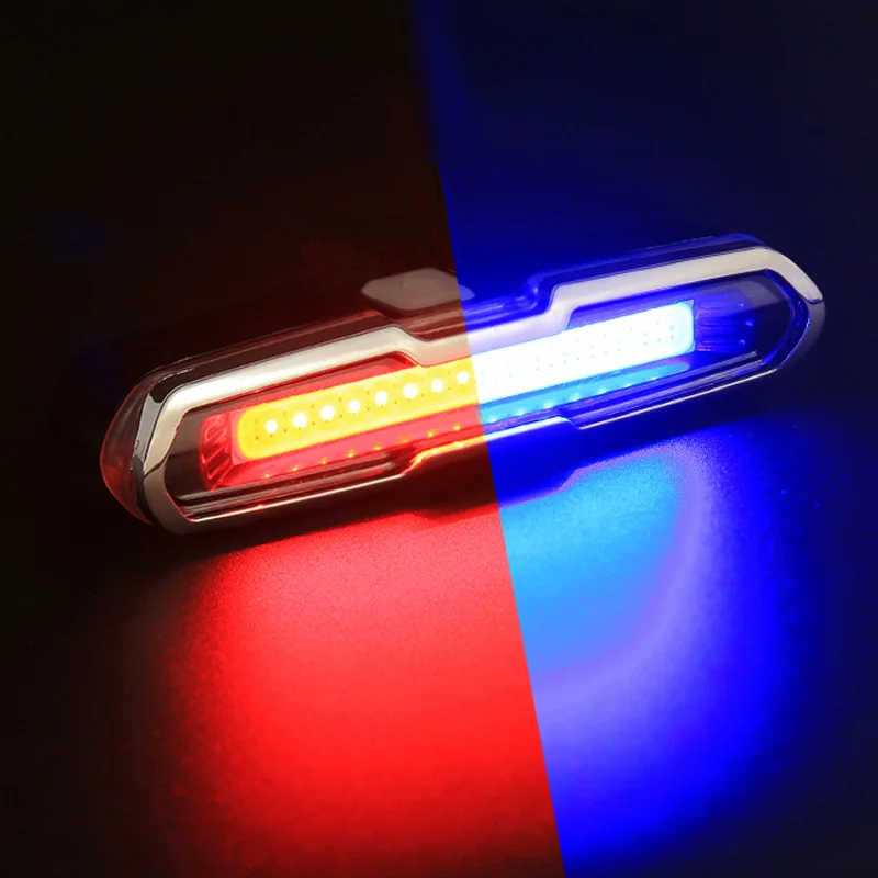 USB Перезаряжаемый передний задний велосипедный фонарь литиевая батарея