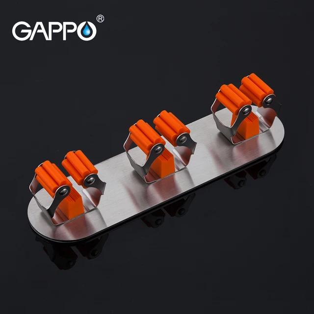 GAPPO Robe Hooks Mop Holder 2