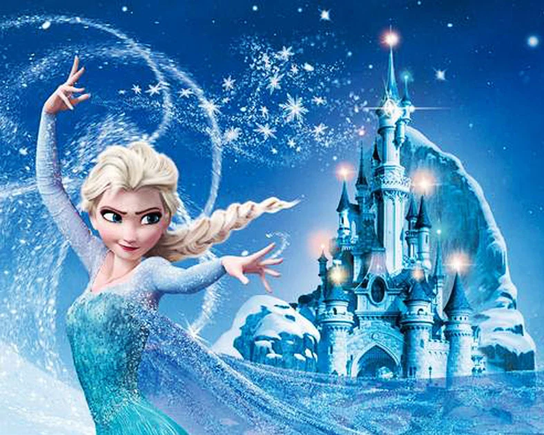 

5D Mosaic Picture Diamond Embroidery Diy Diamond Painting Cartoon Elsa Cross Stitch Patterns Square Needlework