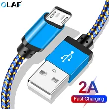 Олаф mi cro USB кабель для Xiaomi mi красный mi Note 5 Быстрая зарядка зарядное устройство mi cro usb зарядный кабель для передачи данных для samsung S7 huawei Honor 8X