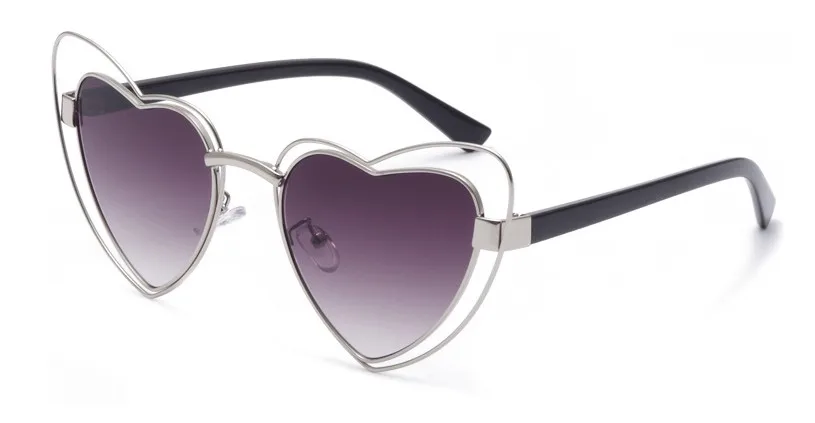 47715 роскошные женские солнцезащитные очки в форме сердца, сексуальные, милые, винтажные, брендовые, дизайнерские, модные, UV400