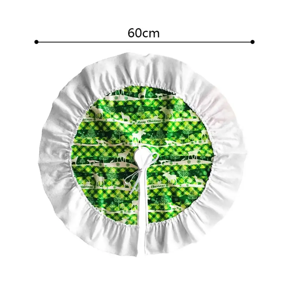 60 см/23,62 дюймов коврик под рождественскую елку один Слои торт юбки из дерева для дома натальные натальное дерево юбки год украшения
