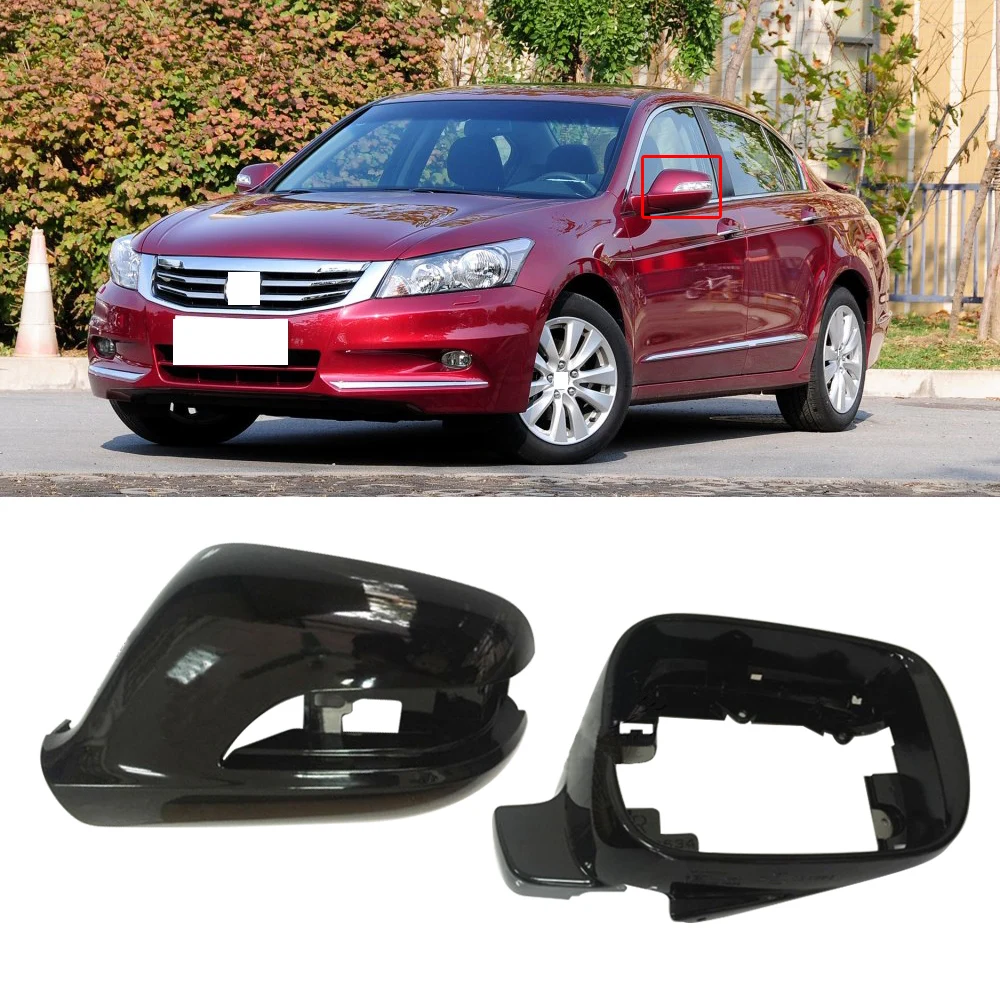 

CAPQX 1pcs For Honda Accord 2008 2009 2010 2011 2012 2013 Outside Rearview Mirror Frame Side Rear View Mirror Cover Shell Cap