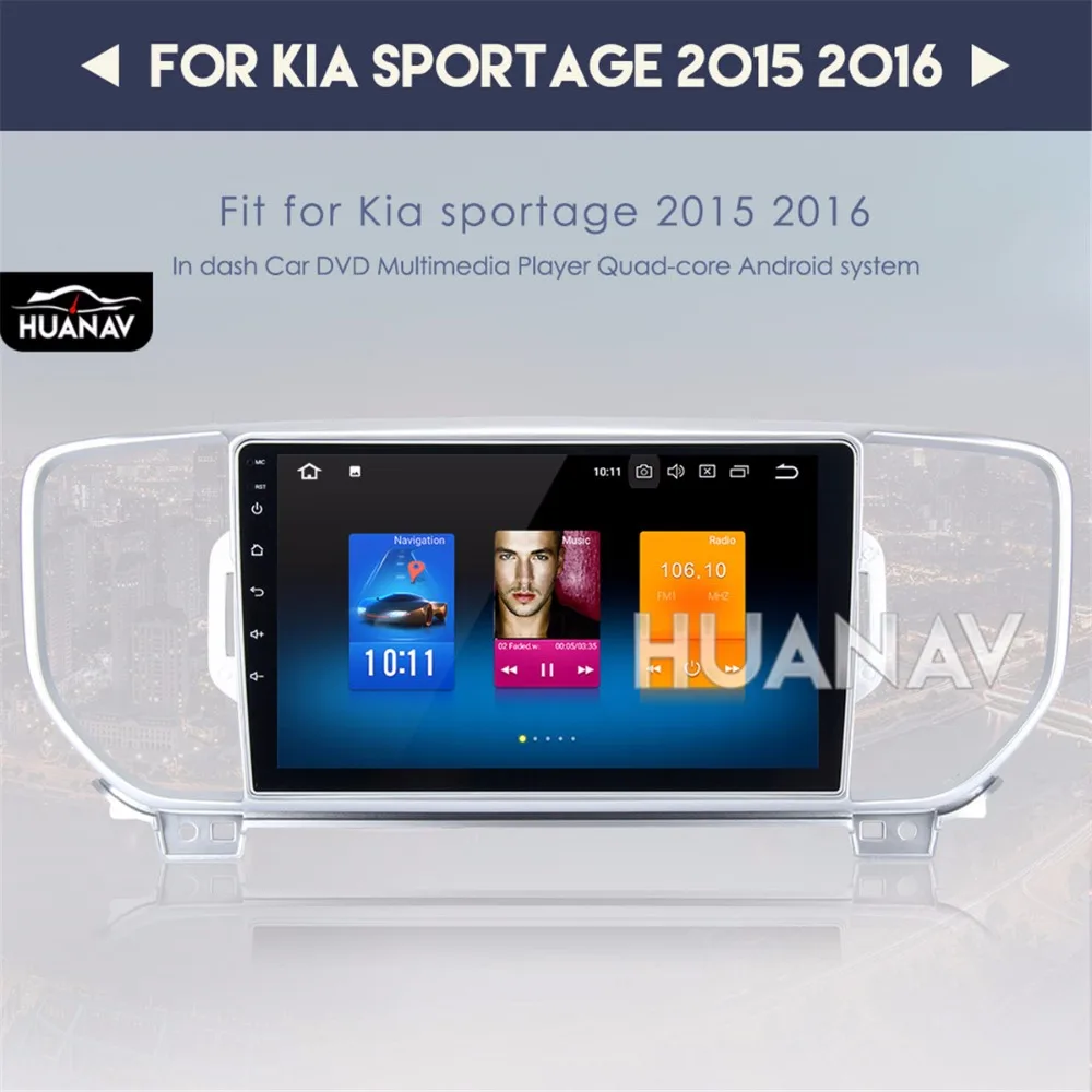 Автомобиль 2 din радио GPS навигация для Kia Sportage 2015 2016 gps navi Android 8 0/Android 7 1 Авто