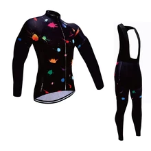 CUSROO новые мужские с длинным рукавом Велоспорт Джерси наборы специализируется велосипед дешевая велосипедная одежда горный велосипед XXS-5XL футболка Джерси команда