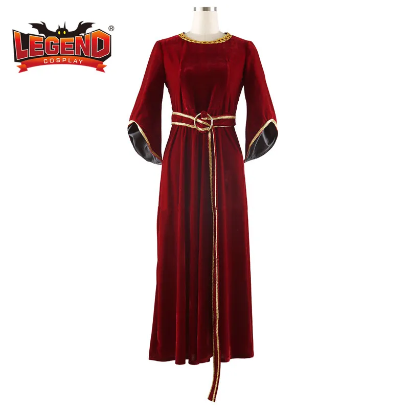 Details about Tangled Rapunzel Mother Gothel Witch Dress Medieval Red Dress Cosplay Costume Details about Tangled Rapunzel Mother Gothel Witch Dress Medieval Red Dress Cosplay Costume