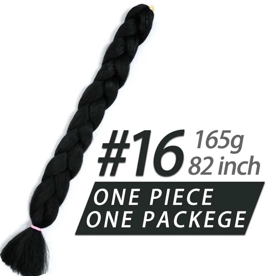 BR165-16 Pageup синтетические широкие плетеные волосы для наращивания для женщин термостойкие 165 г/упак. красные синие светлые крючком накладные плетеные волосы - Цвет: BR165-16