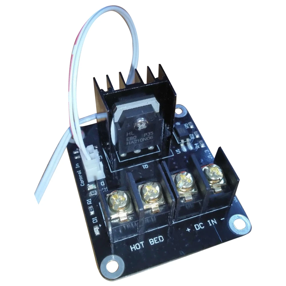 

3D Printer hotbed MOSFET expansion module inc 2pin lead Anet A8 A6 A2 Compatible Black
