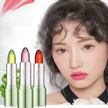 

Lipstick Organic Aloe Vera Natural Moisturizer Jelly Lipstick Temperature Changed Color Long Lasting Protector Lip Stick #YJ2