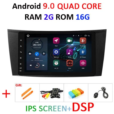 Android 9,0, 4 ГБ, 64 ГБ, автомобильный DVD gps для Mercedes W211 W219 W463 CLS350 CLS500 CLS55 E200 E220 E240 E270 E280 мультимедийный плеер - Цвет: 9.0 2G 16G IPS DSP