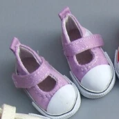 Color choosed 5cm Canvas Sneaker For 1/4 BJD Doll Mini Toy Shoes Bjd Shoes for Russian diy fabric Doll shoes 16