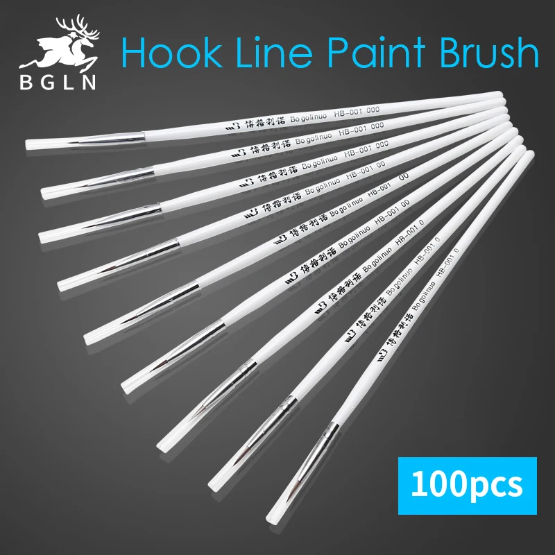 100Pcs Round Tip Fine Hand-painted Hook Line Paint Brush Drawing Art Pen #0 #00 #000 Paint Brush Art Supplies Brush Wholesale 100Pcs Round Tip Fine Hand-painted Hook Line Paint Brush Drawing Art Pen #0 #00 #000 Paint Brush Art Supplies Brush Wholesale