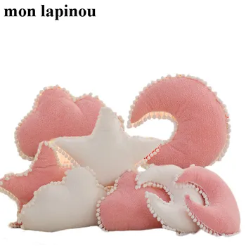 mon lapinou Cloud Plush Pink White Stuffed Soft Star
