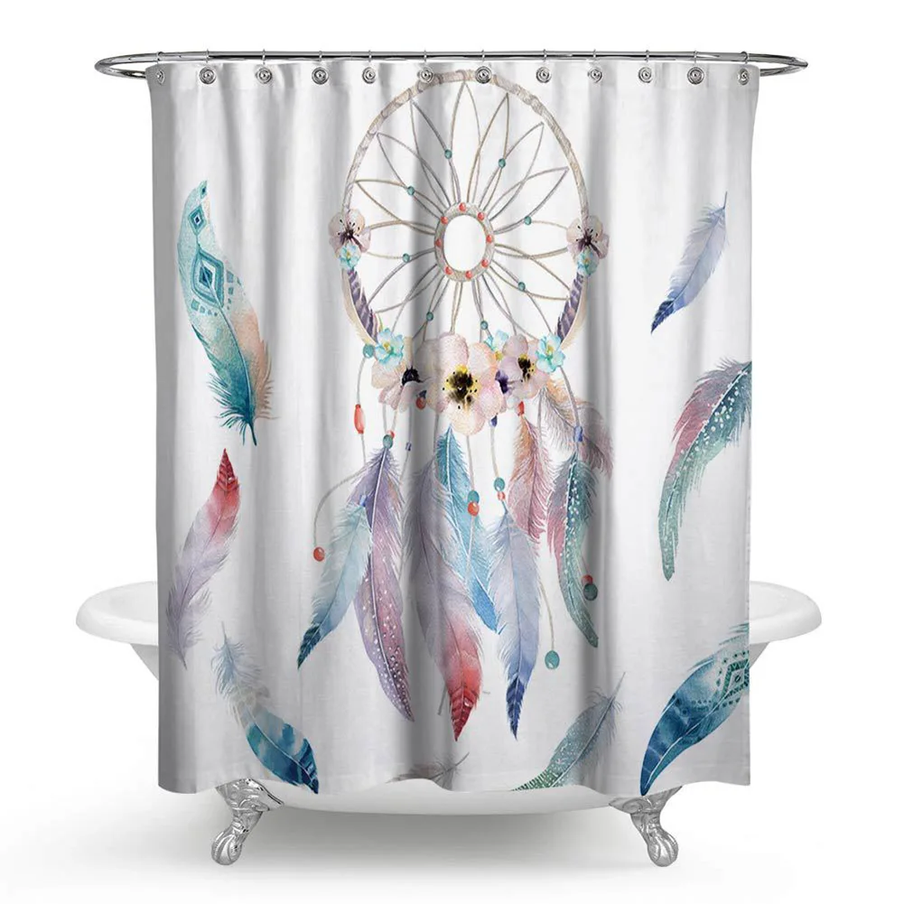 

Meijuner Shower Curtains Nordic Dream Catcher Shower Curtains Bathroom Curtain Polyester Printing Waterproof Mildew Bath Curtain