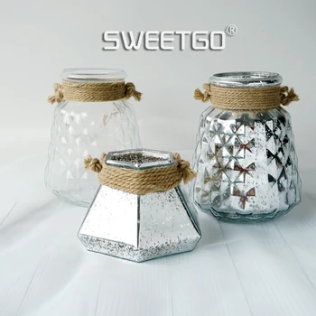 

Creative glassware storage jar retro candy jar wedding decoration