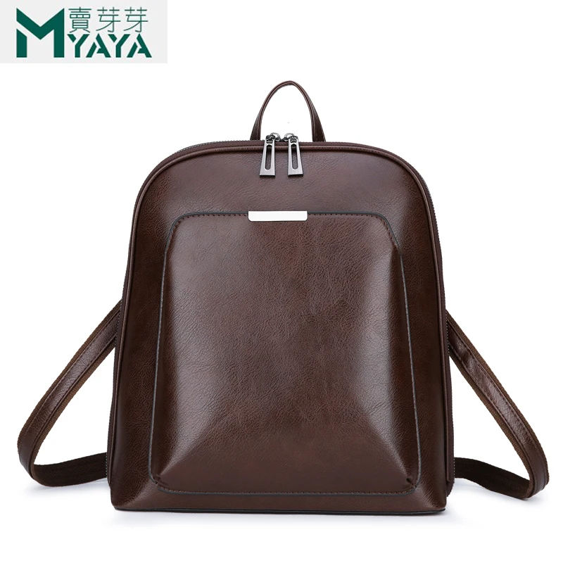 Maiyaya модные женские туфли рюкзак высокое качество Молодежные кожаные рюкзаки для девочек-подростков Женский школьная сумка рюкзак mochila