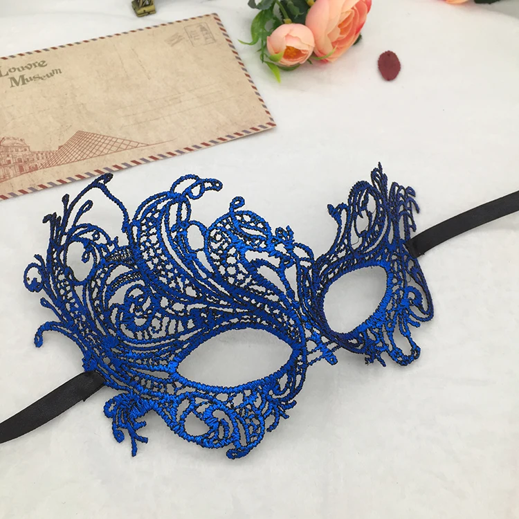 Fashion Half Face Lace Masks for Woman Halloween Masquerade Mystery Eye