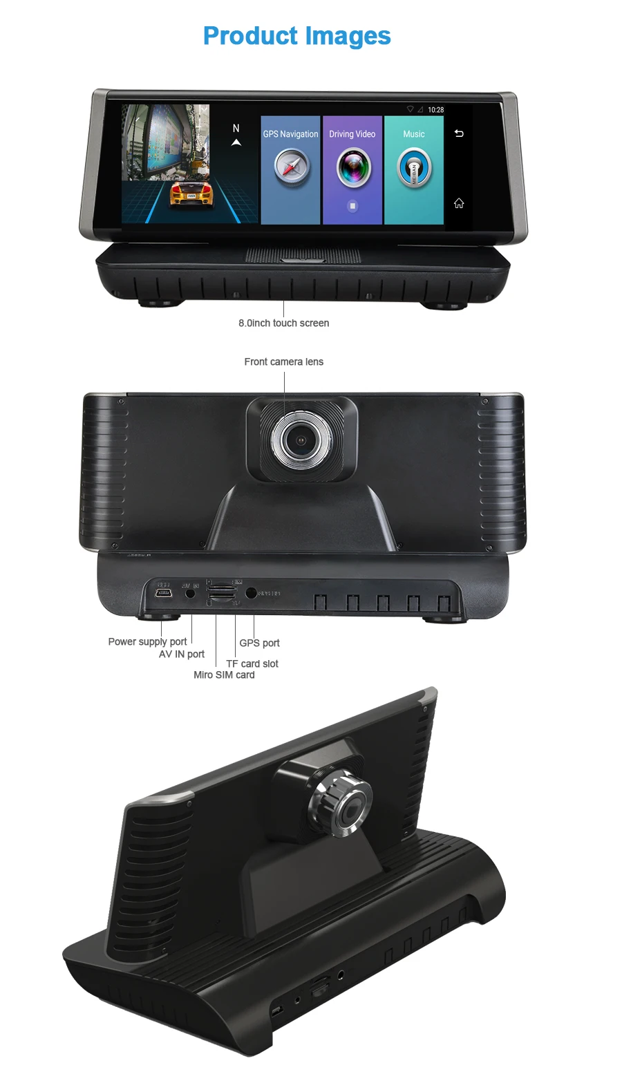 Phisung E02 " сенсорный 4G Android wifi gps Full HD 1080P видео рекордер двойной объектив регистратор Dash cam rom 16GB ADAS Автомобильный видеорегистратор Камера