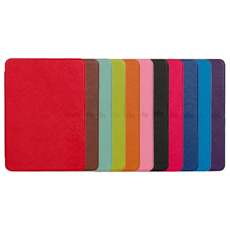 

Heat Press Style Ultra Slim PU Leather Case Cover for Amazon Kindle Paperwhite1/2/3 6'' eBook Reader Case