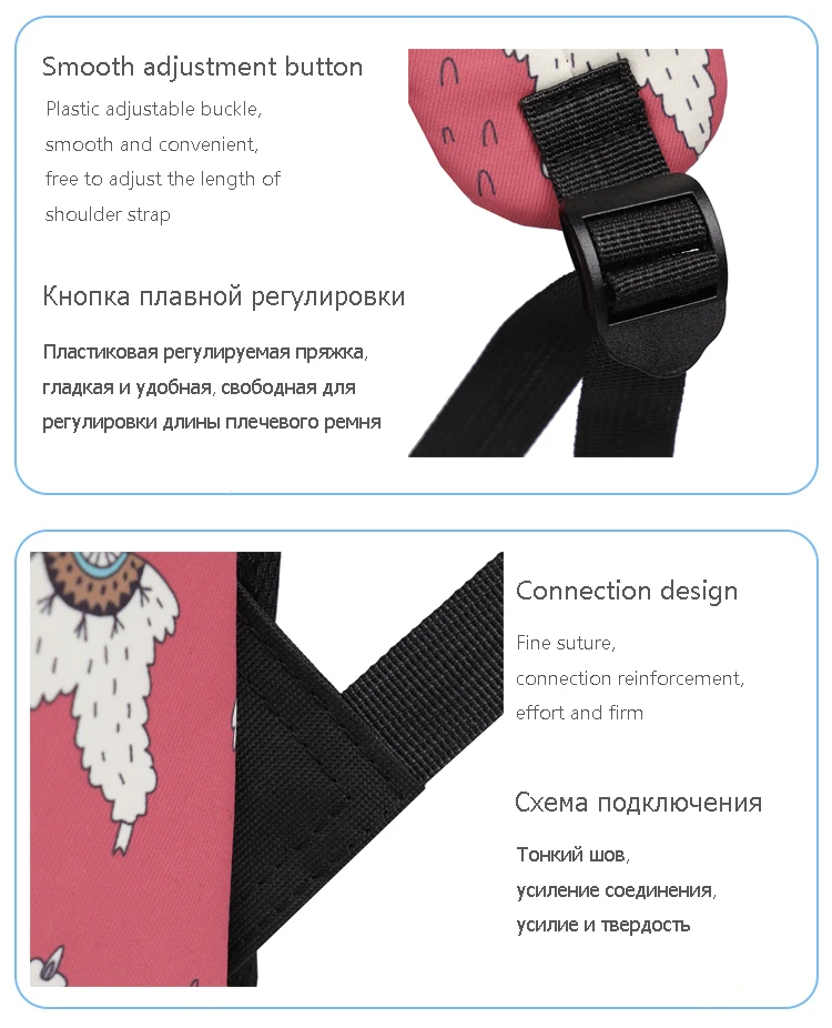 WINNER Backpack Cute Alpaca Print School Backpack Teenager Girls Water Repellent Fabric Laptop Bags Travel Mochila 2019 (13)