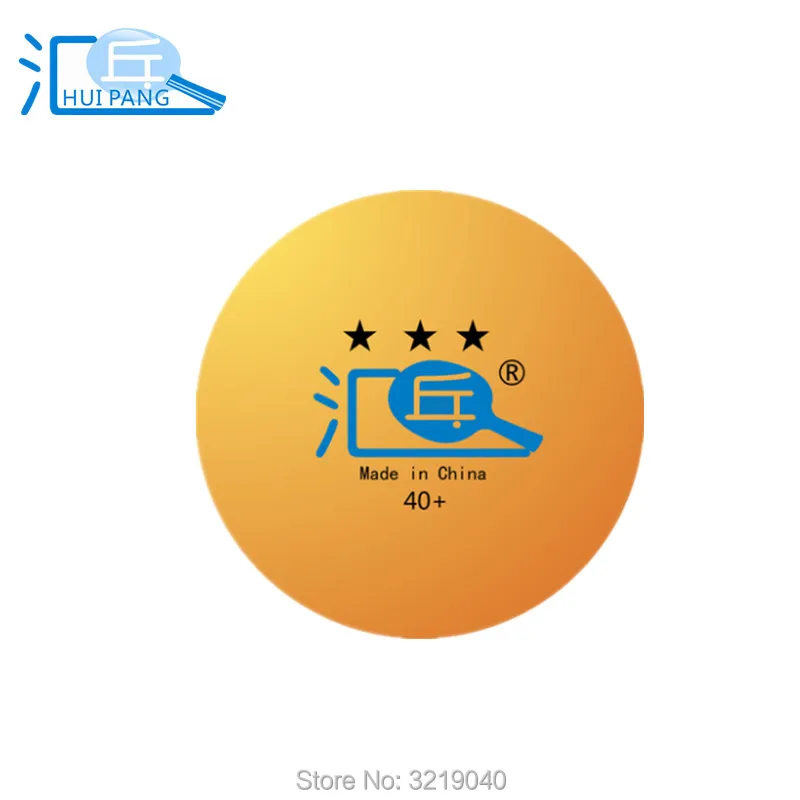 HUIPANG 3 звезды мяч для настольного тенниса 40+ материал 50 шт мячи для пинг-понга оранжевый/белый