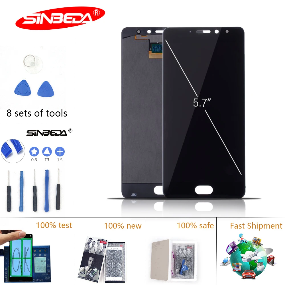 

5.7"Super AMOLED For MEIZU Pro7 LCD Display Touch Screen with Frame Digitizer Replacement Parts For MEIZU Pro 7 Display