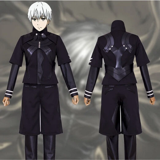 Anime Tokyo Ghoul Ken Kaneki Combat Suit Cosplay Costume – Cosplay