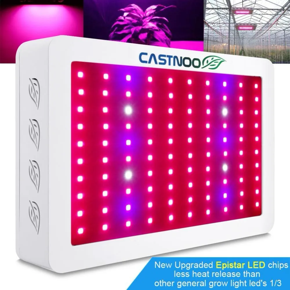 CASTNOO 400W светодиодный световая панель для проращивания лампы для гидропонного выращивания растений полного спектра