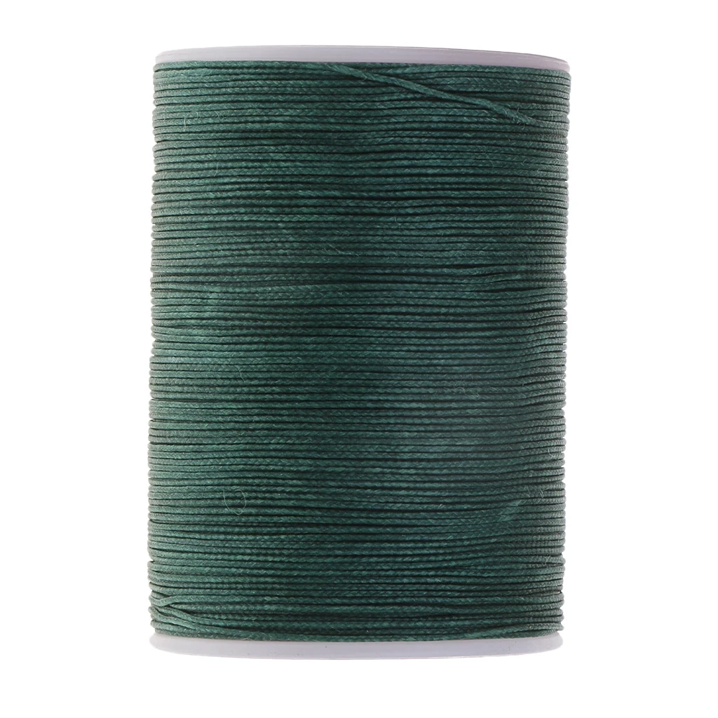 142 Yards 0.5mm Round Polyester Waxed Thread Cord Leather Sewing Hand Stitching Jewelry Craft