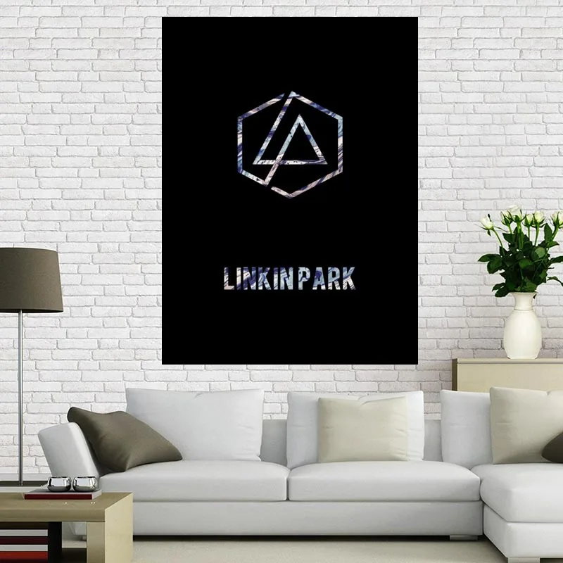 Пользовательские Холст плакат Linkin Park художественная живопись Большой размер плакат ткань стены плакат печать из шелковой ткани с принтом