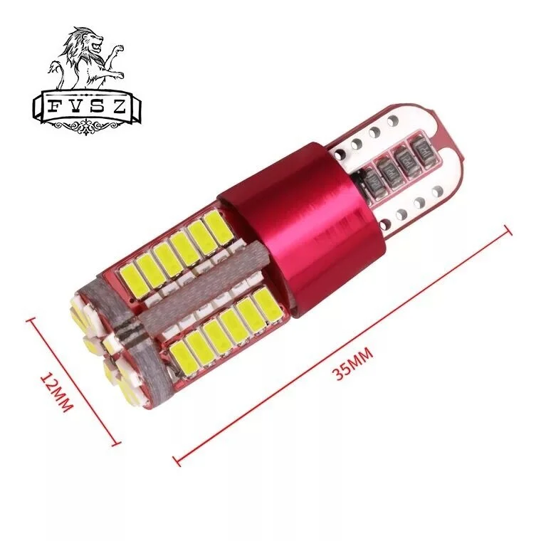 100 шт. T10 светодиодный W5W 3014 57 SMD 194 автомобиля сигнальная лампа для чтения клина