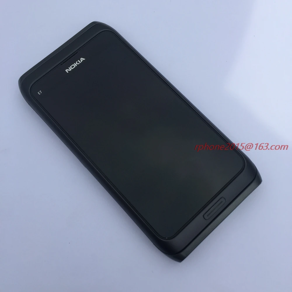 Оригинальный разблокированный мобильный телефон Nokia E7 GSM 3G Wi Fi GPS 8MP QWERTY английская