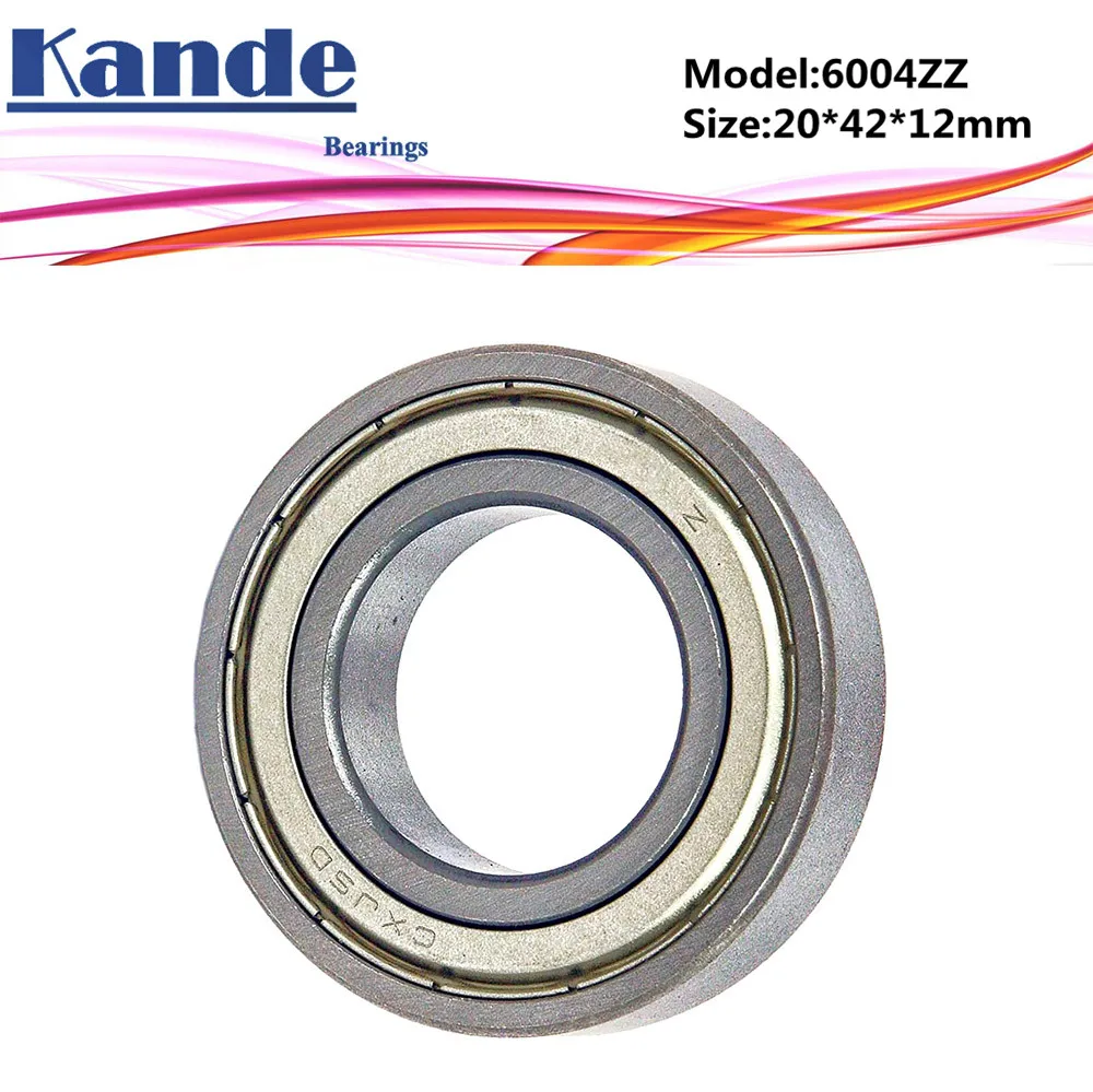 6004 ZZ Bearing 2pcs ABEC-5 High quality 6004ZZ Single Row Deep Groove ball bearing 6004-2Z 20x42x12 mm