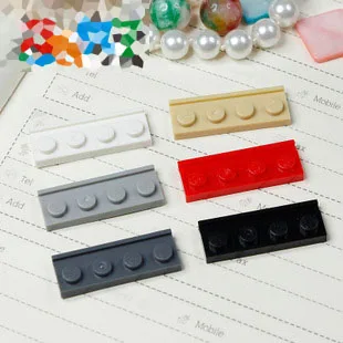 

Elements Brick Parts Plate 1x4 with Door Rail Classic Piece Building Block Toy Accessory Bricklink 379