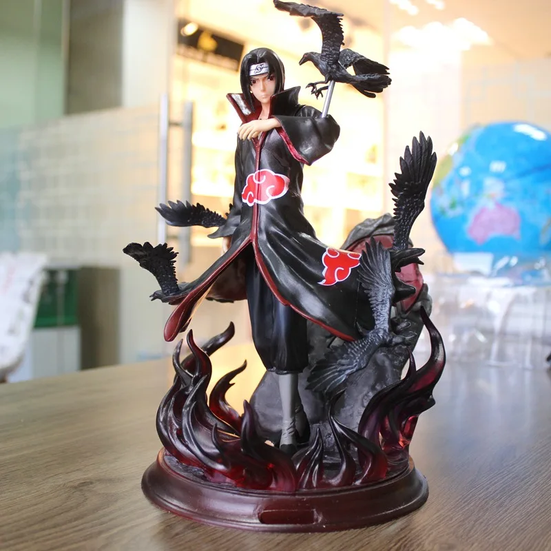 

Japan Anime Naruto Shippuden Uchiha Itachi with Birds Action Figure Toys