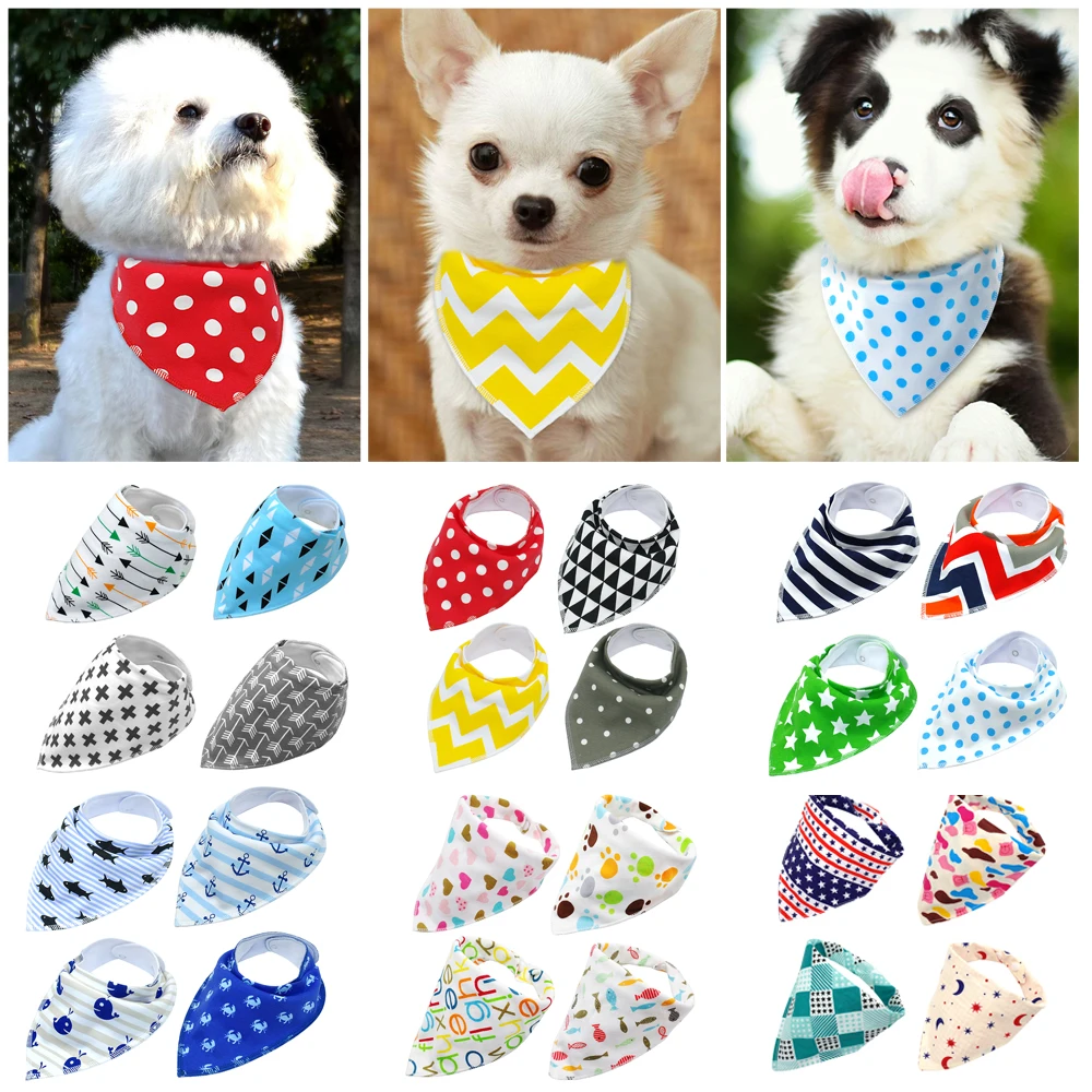 40pcs Dog Bandana Collars Dogs Pets Accessories Grooming Pet Puppy