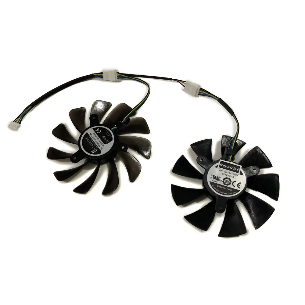 GTX1070 мини VGA GPU радиатор 4Pin Графика карты вентилятор для ZOTAC GeForce GTX 1070 Ti Спортивная