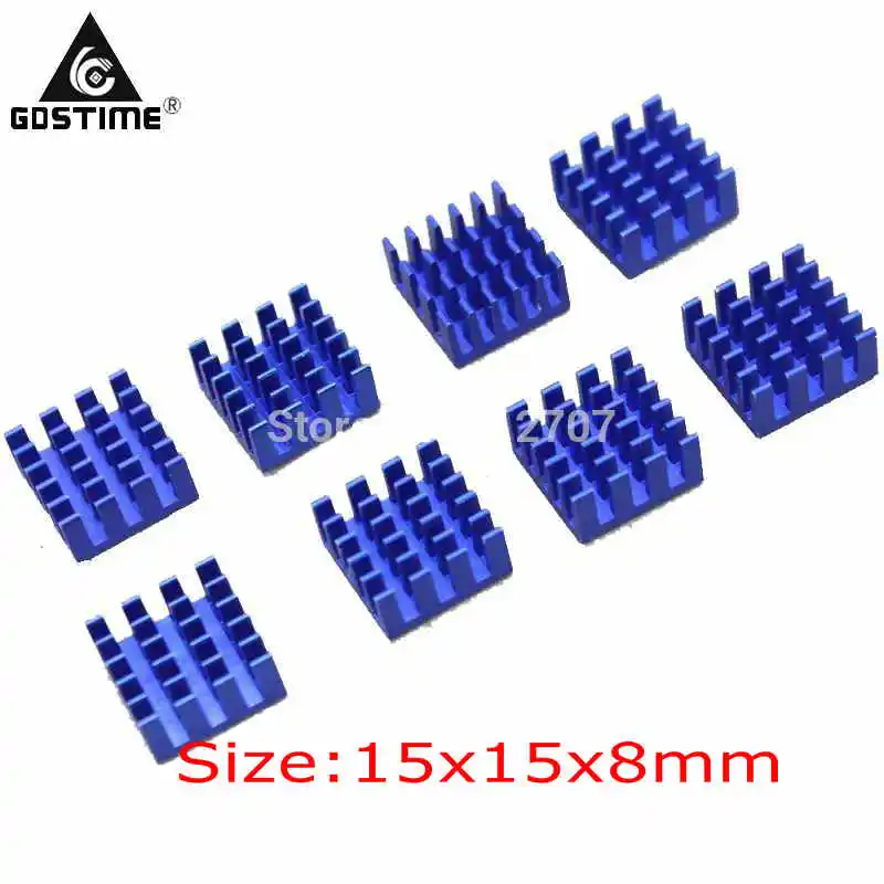 

40pcs/set Gdstime Blue Computer RAM DDR for Xbox360 Memory Heat Sink Cooling Cooler Heatsinks 15 x 15 x 8mm