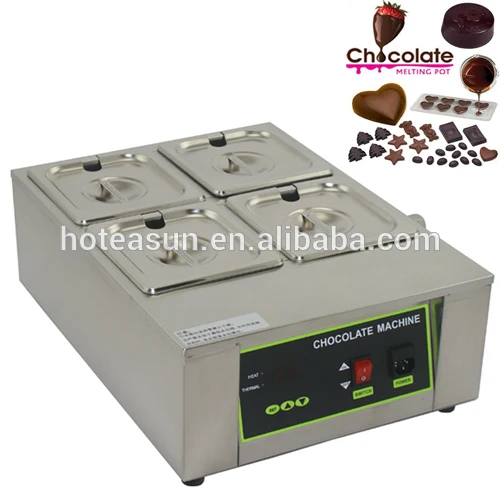 8kg Commercial Use 110v 220v Electric Digital Chocolate Melter Warmer with 4 Melting Pot Wholesale Home Appliances