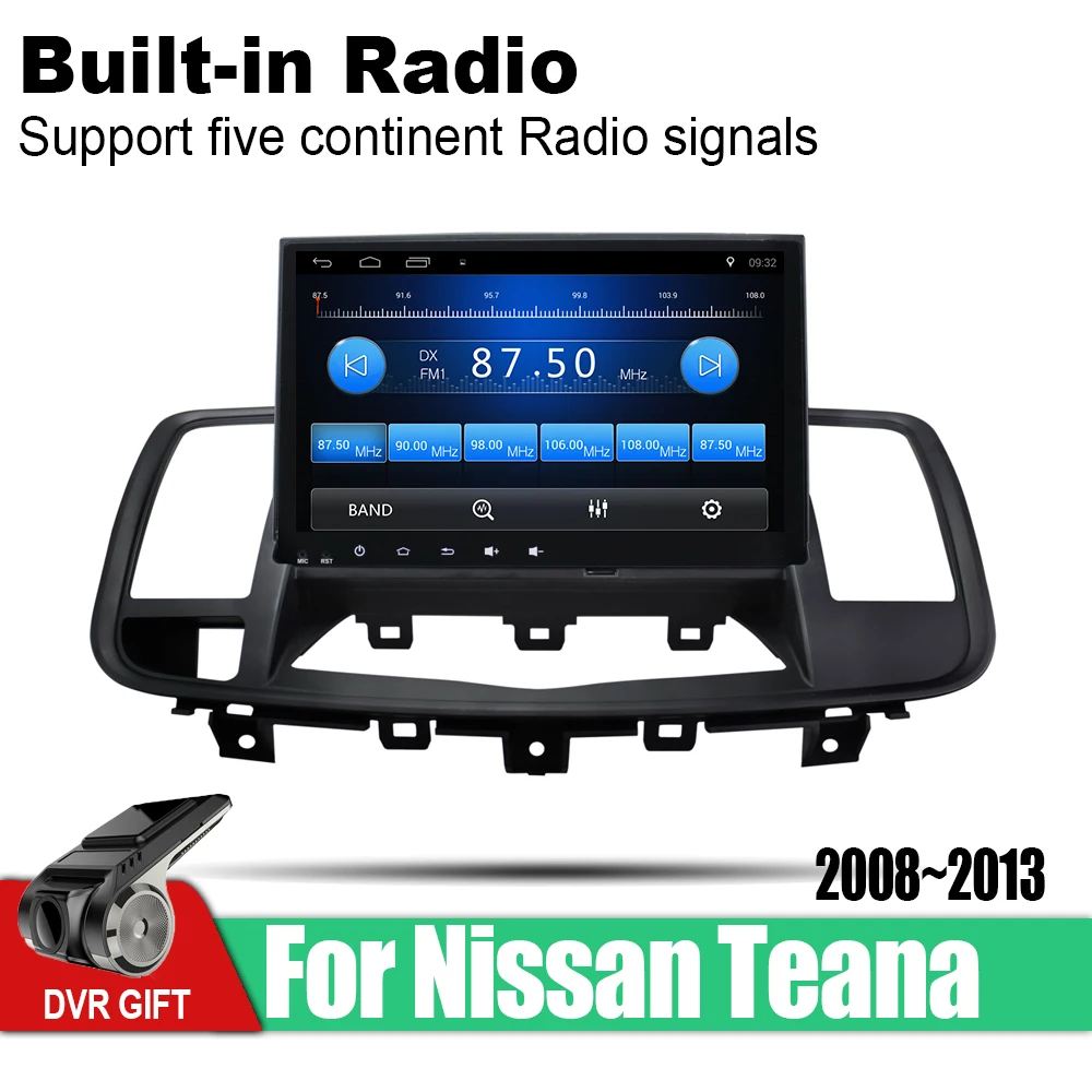 Best ZaiXi Android Car 2 din multimedia GPS Navigation For Nissan Teana 2008~2013 vedio stereo Radio audio wifi video map video 3