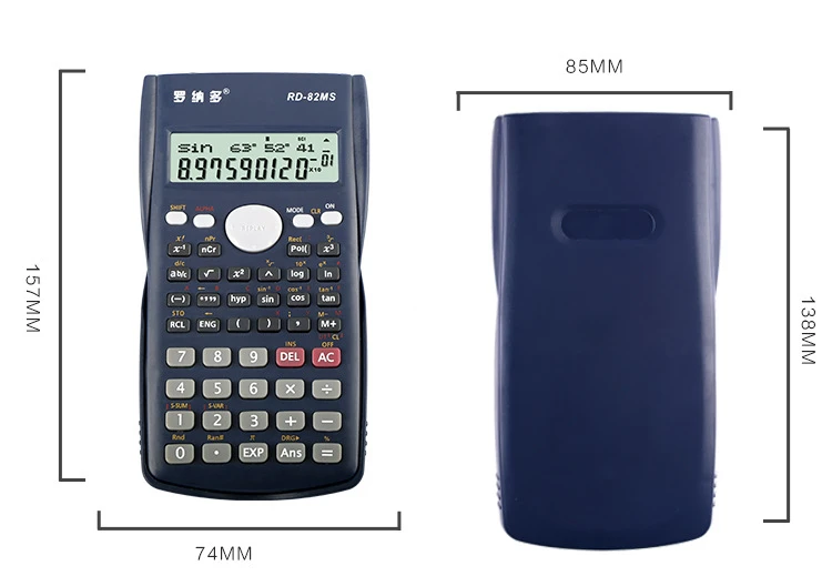 Мульти-Функция 2 он-лайн калькулятор для учащихся Многофункциональный ЖК Дисплей научный калькулятор счетчик вычислительная машина QJY99